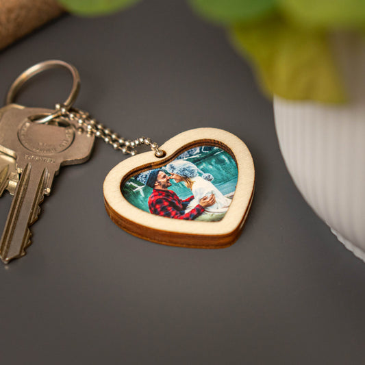 Photo Keychain: Heart